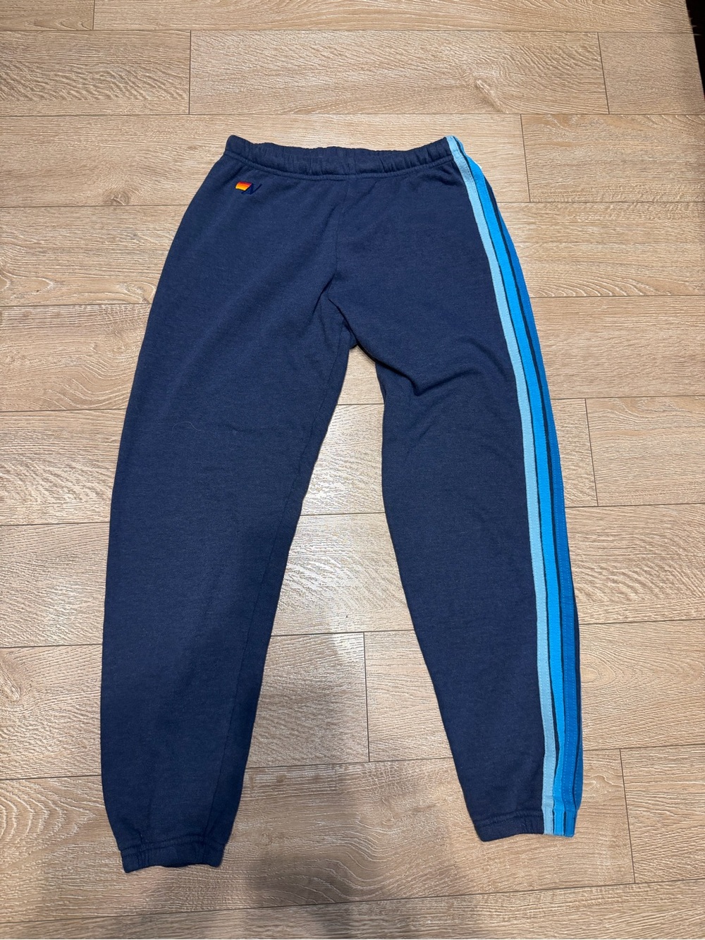 Aviator Nation Medium 5 Stripe Navy/ Blue Sweatpants Joggers. 💙⚡️